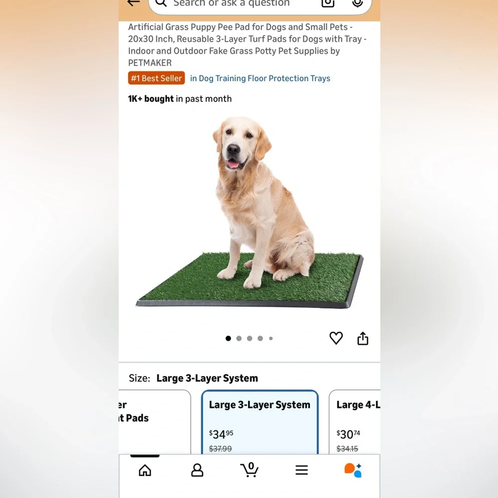3 Piece Dog Relief System - Artificial Grass & Tray